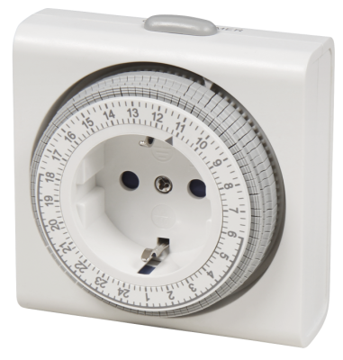 Mechanische Zeitschaltuhr Kompakt weiß