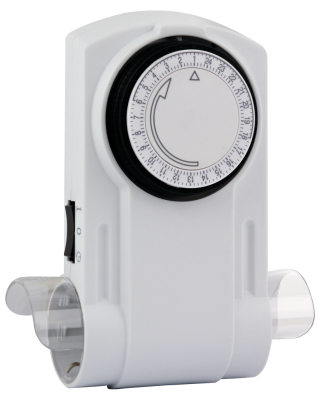 Mechanische Zeitschaltuhr 2-fach Steckdose 24 Std. 1.800 W