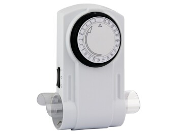 Mechanische Zeitschaltuhr 2-fach Steckdose 24 Std. 1.800 W