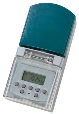 Digitale Zeitschaltuhr für den Außenbereich IP44