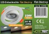 LED-Einbauleuchte Flat-36 CCT+P 3/5/7W 3000/4000/6500K schwenkbar
