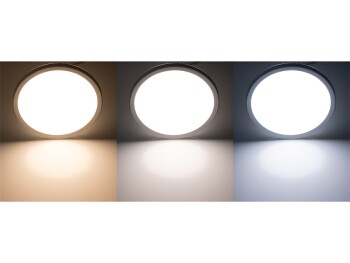 LED Deckenleuchte Santano FR-22 CCT IP54 Ø 22,5cm 12W  CCT 3000-6000K