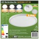 LED Deckenleuchte Santano FR-30 CCT IP54 Ø 30cm 18W CCT 3000-6000k