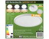LED Deckenleuchte Santano FR-30 CCT IP54 Ø 30cm 18W CCT 3000-6000k