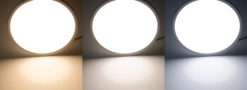 LED Deckenleuchte Santano FR-42 CCT IP54 Ø 42cm 24W CCT 3000-6000k