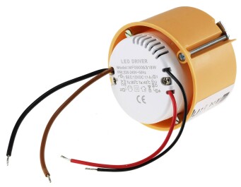 LED-Trafo CT-18E 0,5-18W rund 55mm Ø 230V auf 12V=...