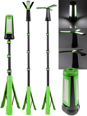 LED Baustrahler mit Akku BSA-30s Stativ 30W 2700lm 2700/4500/6000K