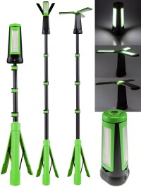 LED Baustrahler mit Akku BSA-30s Stativ 30W 2700lm...