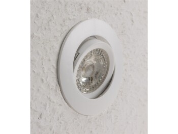 Einbaustrahler CT-K86 Kunstoff Ø 86mm für 50mm Lampen Weiß