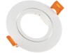 Einbaustrahler CT-K86 Kunstoff Ø 86mm für 50mm Lampen Weiß