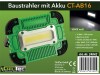 Baustrahler mit Akku CT-AB16 16W 1200Lumen Ständer + Magnethalter