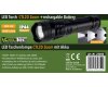 LED-Taschenlampe CTL20 Zoom mit Akku 20W 1600lm Zoom ØxL 167x41mm