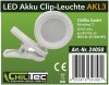 LED Akku Clip-Leuchte CT-AKL3 Dimmbar CCT 3000k-6000k weiß