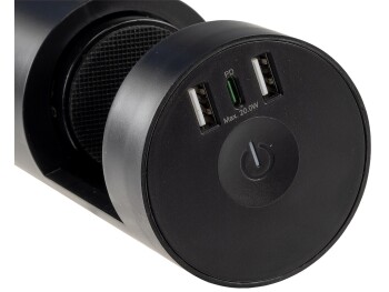 3-fach Tischsteckdose CT-KS 3 USB-A + C 20W PD 3m Kabel Schwarz