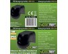 Aufputz Bewegungsmelder CBM-SL black 180° LED geeignet IP44 1-800W,