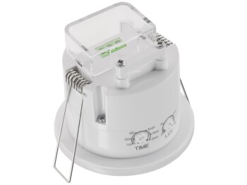 Decken-Einbau Bewegungsmelder 360° IP54 PIR mit Präsenzfunktion 20m Detektion