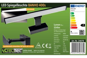LED Spiegelleuchte Banho 400s 230V 6,2W 554lm 40cm Neutralweiß