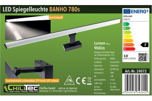 LED Spiegelleuchte Banho 780s 230V 78cm 10W 904lm Neutralweiß
