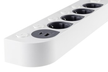 4-fach Steckdosenleiste mit Schalter USB-A / C Einzelschaltung 1,5m Kabel