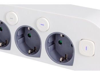 4-fach Steckdosenleiste mit Schalter USB-A / C Einzelschaltung 1,5m Kabel