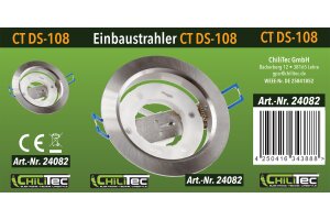 Einbaustrahler CT-DS108 Ø108mm GX53 Fassung 230V...