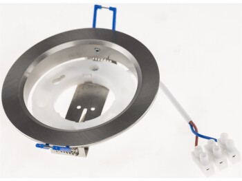 Einbaustrahler CT-DS108 Ø108mm GX53 Fassung 230V Aluminium gebürstet