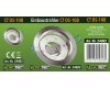 Einbaustrahler CT-DS108 Ø108mm GX53 Fassung 230V Aluminium gebürstet