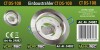 Einbaustrahler CT-DS108 Ø108mm GX53 Fassung 230V Aluminium gebürstet