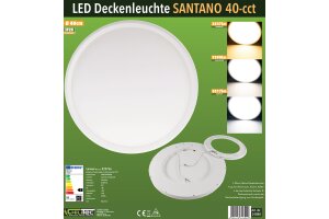LED Deckenleuchte Santano 40 CCT Ø 40cm 32W CCT 3000/4000/6000k