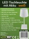 LED Akku Tischleuchte 26cm dimmbar USB-C 160Lumen 1200mAh 3000k Weiß
