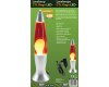 Lavalampe CTL-ROGE LED 40cm Wasser: Rot Wachs: Gelb Body: Silber