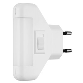 LED-Nachtlicht Energiespar 1W mit Schalter weiß