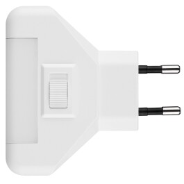 LED-Nachtlicht Energiespar 1W mit Schalter weiß