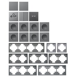 Schalter und Steckdosen Set McPower Shallow Entertain...