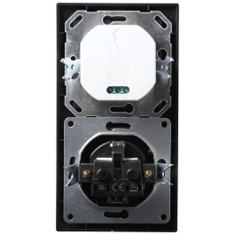 Schalter und Steckdosen Set McPower Flair PIR matt schwarz 3-teilig