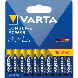 Micro-Batterie VARTA Longlife Power Alkaline 1,5V Typ...