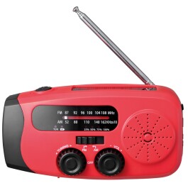 Notfall-Solarradio NFS-2005 Kurbel Akku USB Taschenlampe Powerbank