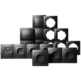 Schalter und Steckdosen Set McPower Flair Wohnlanschaft...