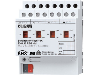 JUNG 2304.16 REGHM KNX Schaltaktor 4fach
