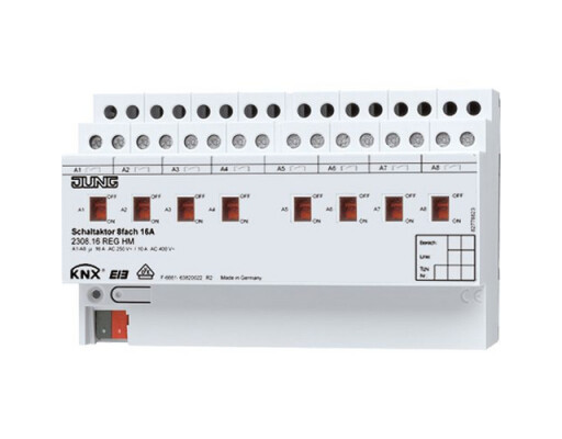 JUNG 2308.16 REGHM KNX Schaltaktor 8fach