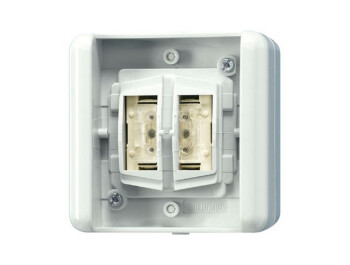 JUNG 8472.02 LED W KNX Taster BA 2fach WG - Mittenstellung