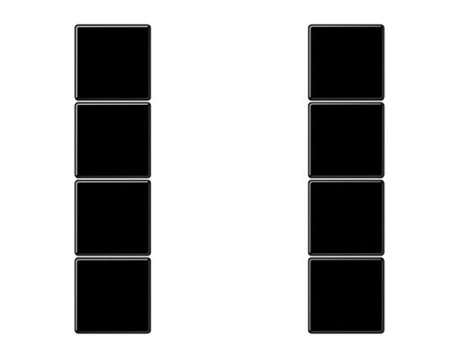 JUNG LS 504 TSA SW Tastensatz komplett 4fach