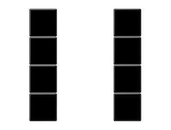 JUNG LS 504 TSA SW Tastensatz komplett 4fach