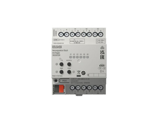 JUNG 36006 1S R KNX Heizungsaktor 6fach mit Regler