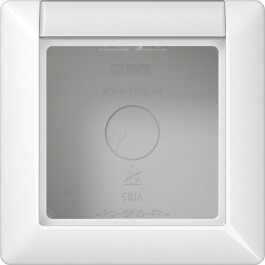 JUNG AS 581 ANA WW Aufputz-Kappe mit Schriftfeld 1fach