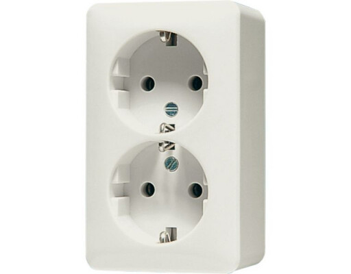 JUNG 6020 A SCHUKO-STECKDOSE 2-FACH AP