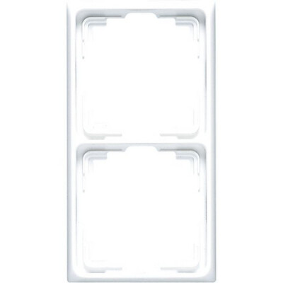 JUNG CD 582 K WW RAHMEN 2-FACH ALPINWEISS