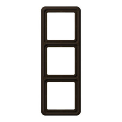 JUNG CD 583 BR RAHMEN 3-FACH BRAUN