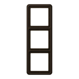 JUNG CD 583 BR RAHMEN 3-FACH BRAUN