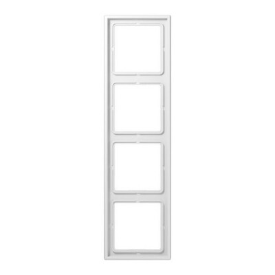 JUNG LS 984 WW RAHMEN 4-FACH ALPINWEISS